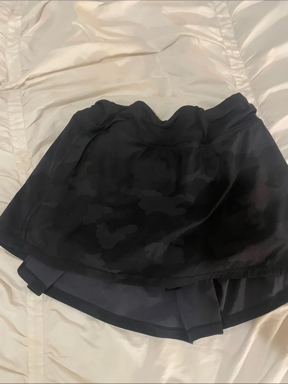 lululemon athletica Black Camo Athletic Skort with Elastic Waist
